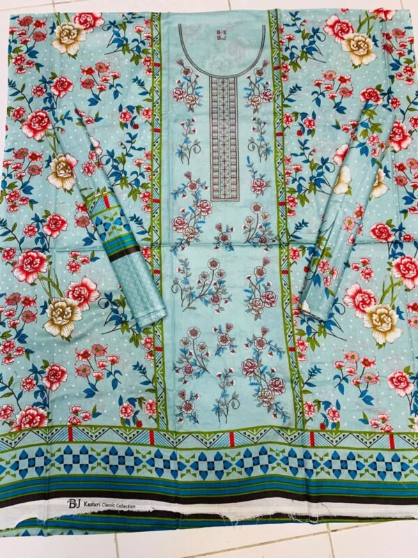 LAWN EMB. WITH LAWN DUPATTA - Image 3