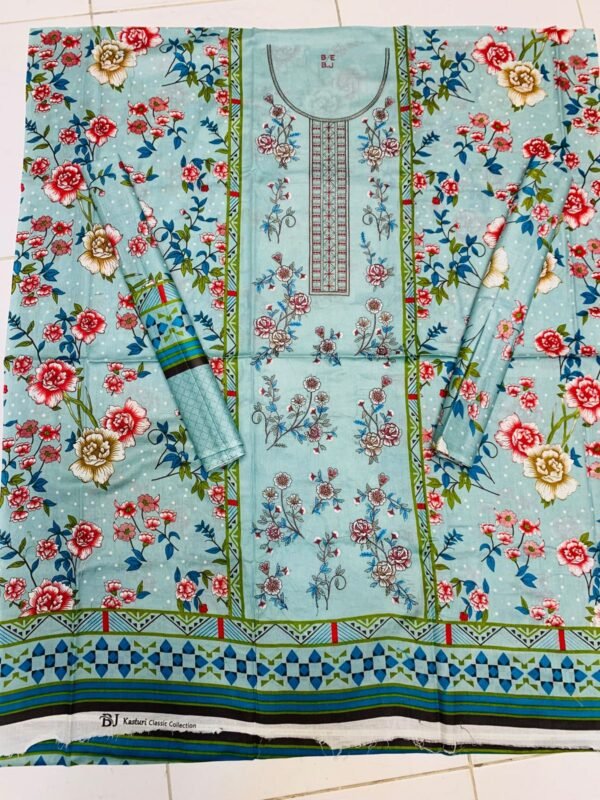 LAWN EMB. WITH LAWN DUPATTA - Image 5